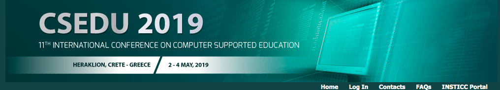 CSEDU 2019 11th International Conference on Computer Supported Education