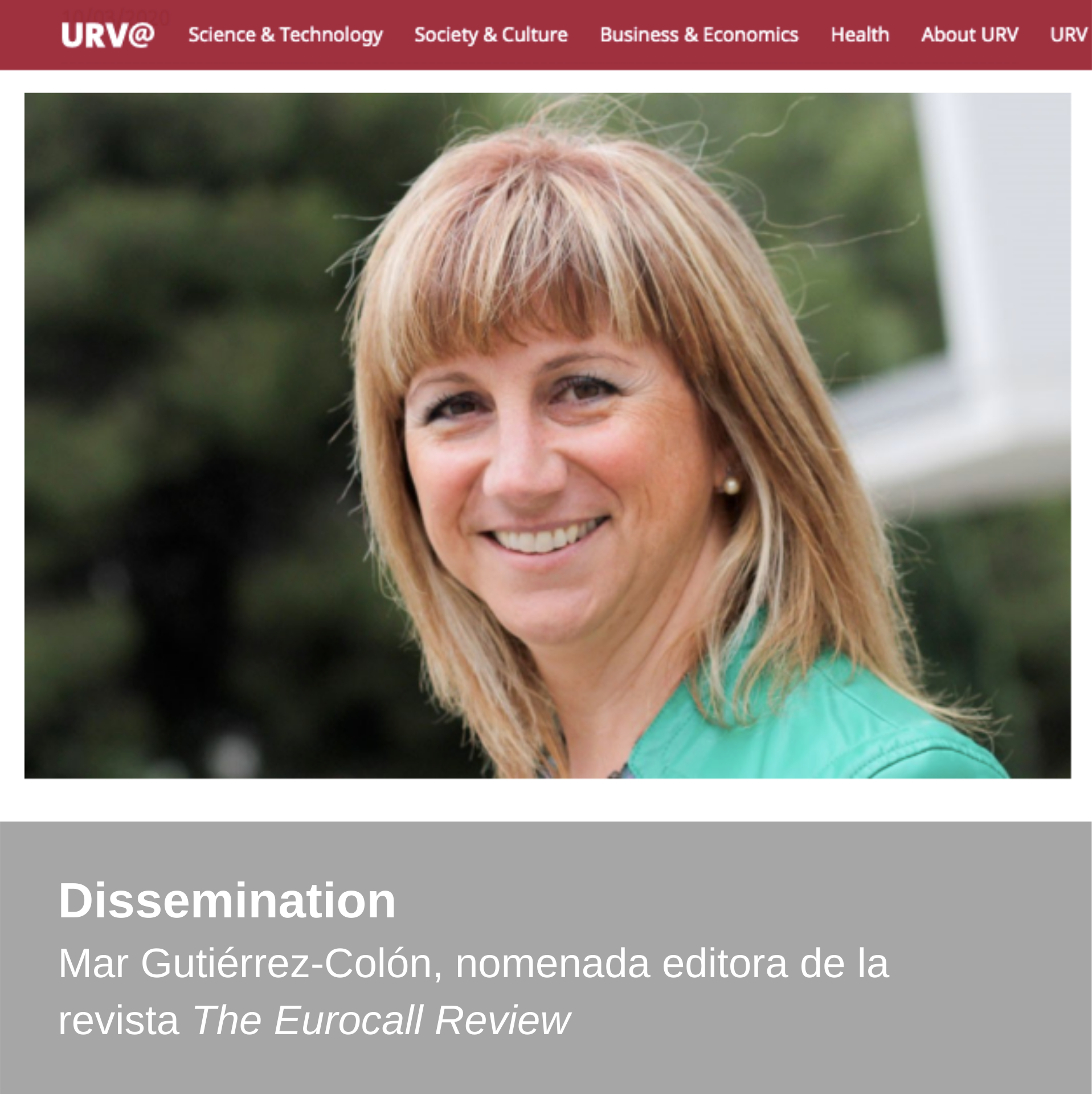 Divulgation – Publication of the URV digital diary