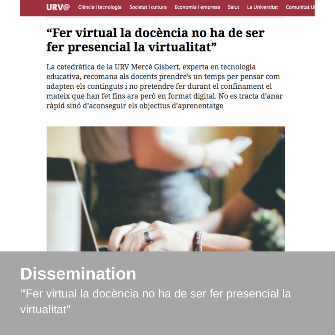 Dissemination – Interview Journal URV Digital