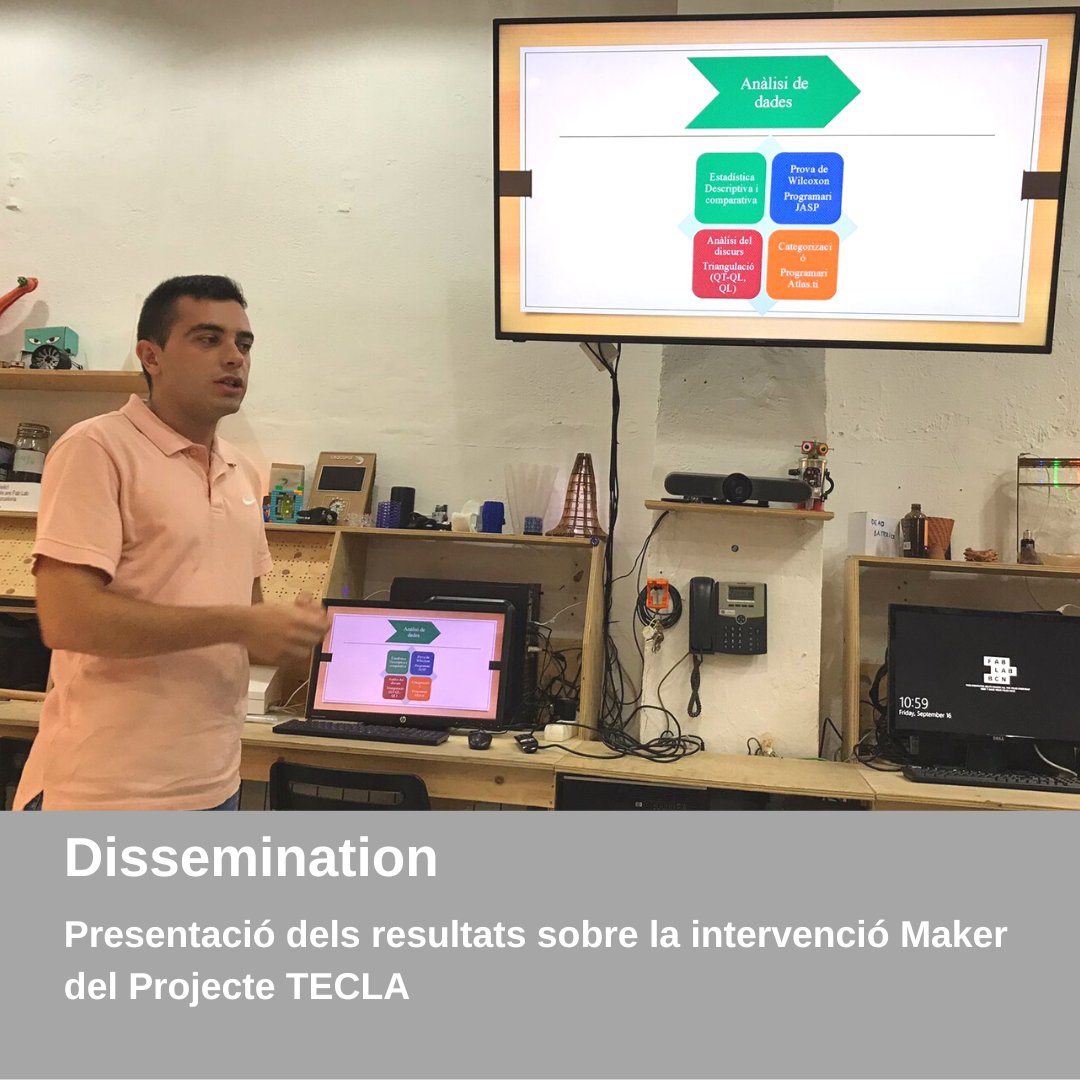 Divulgació: Resultats sobre la intervenció Maker del Projecte TECLA