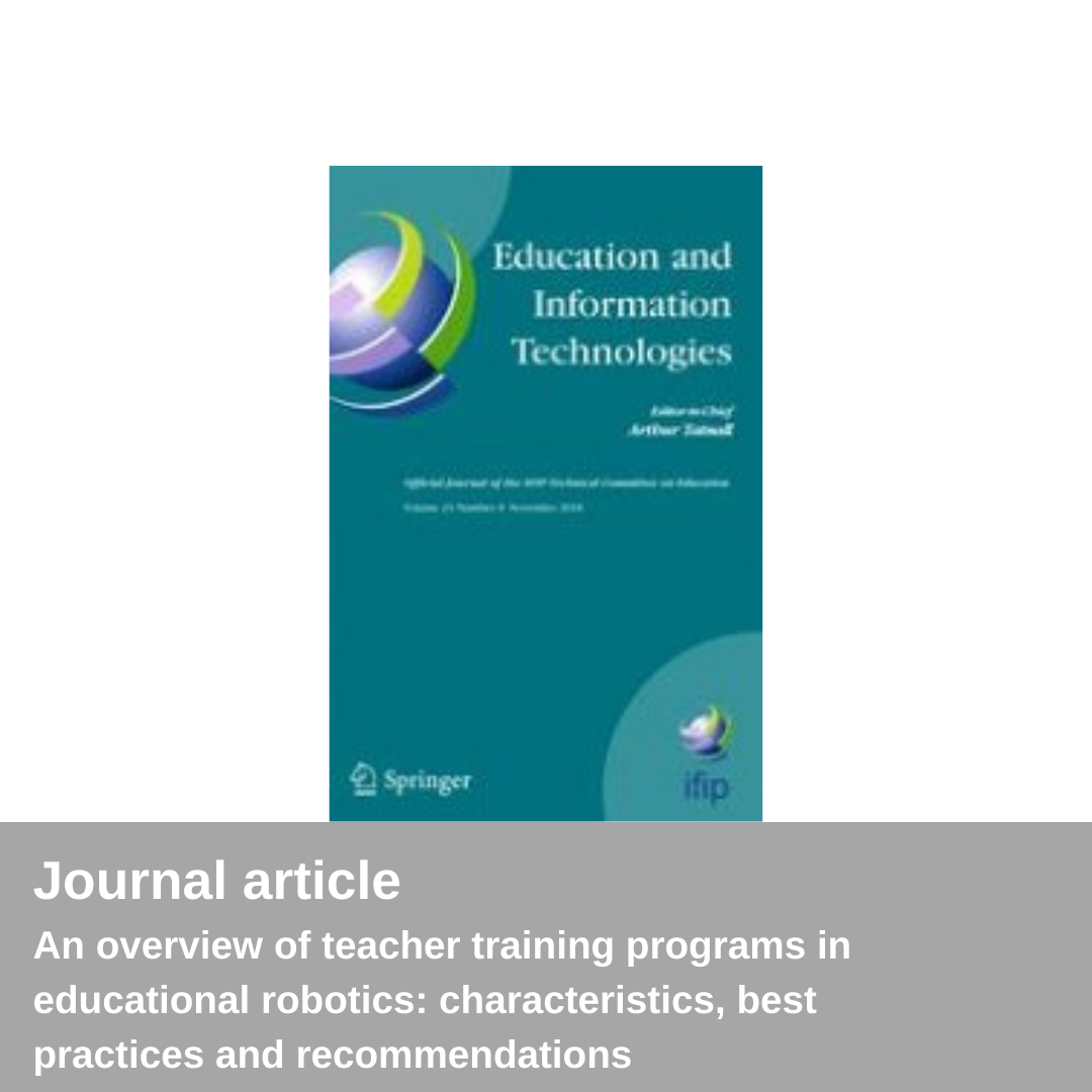 New publication - Education and Information Technologies