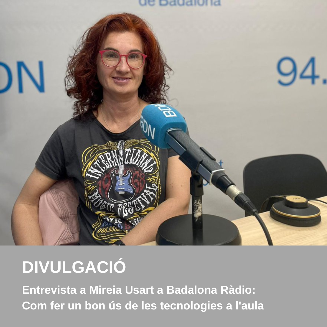 DISSEMINATION: INTERVIEW WITH MIREIA USART ON BADALONA RÀDIO