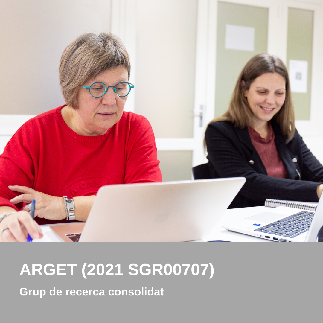 ARGET: grup de recerca consolidat (2021 SGR00707)