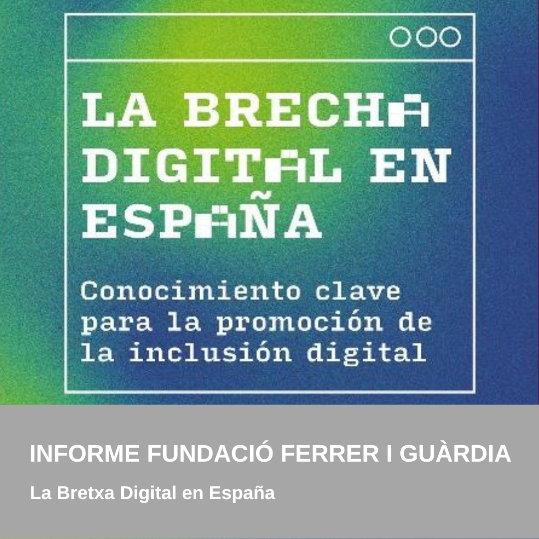 INFORME "LA BRECHA DIGITAL EN ESPAÑA"