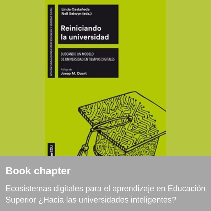 New publication - Ecosistemas digitales para el aprendizaje en Educación Superior ¿Hacia las universidades inteligentes?