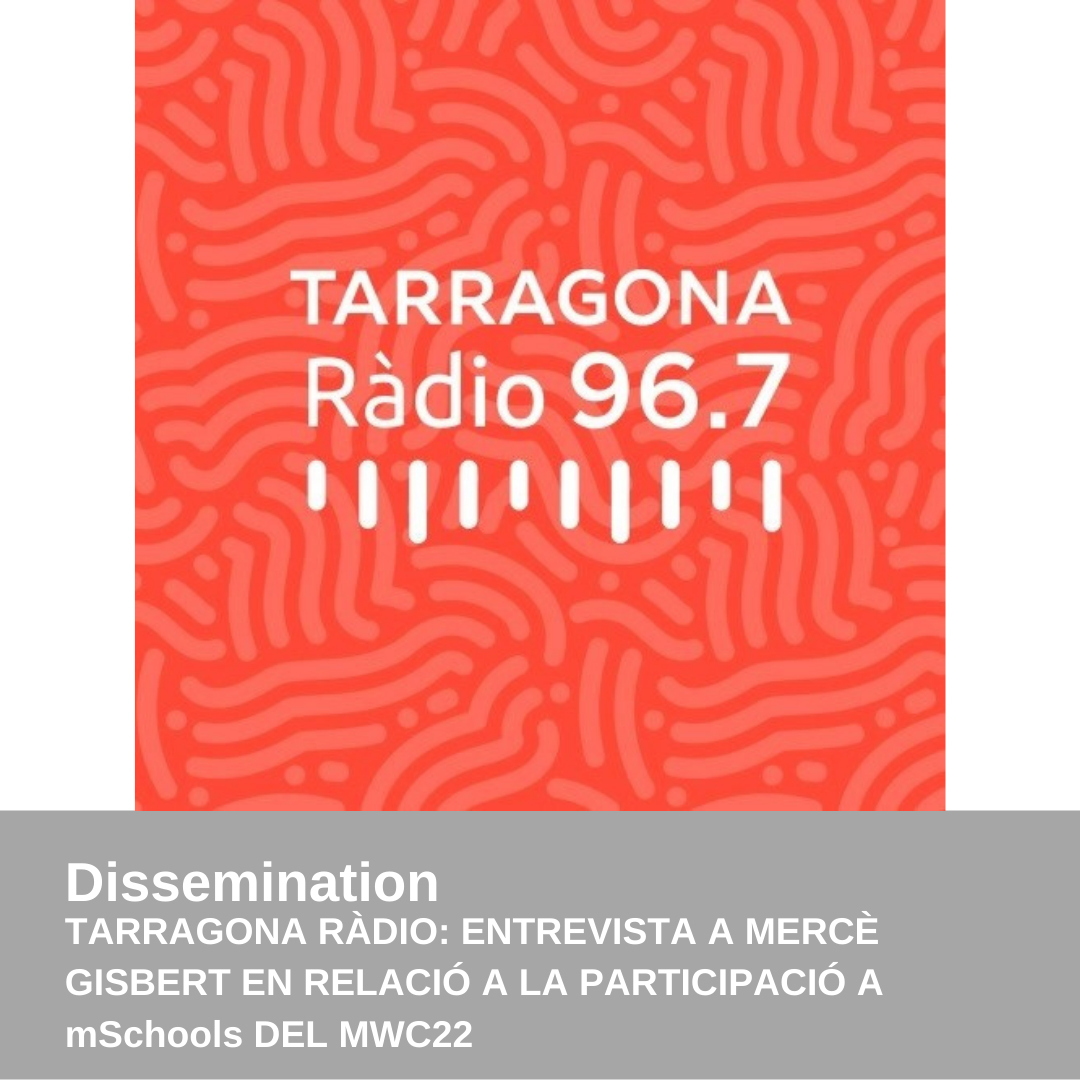 DIVULGATION - Interview with Mercè Gisbert in Tarragona Ràdio