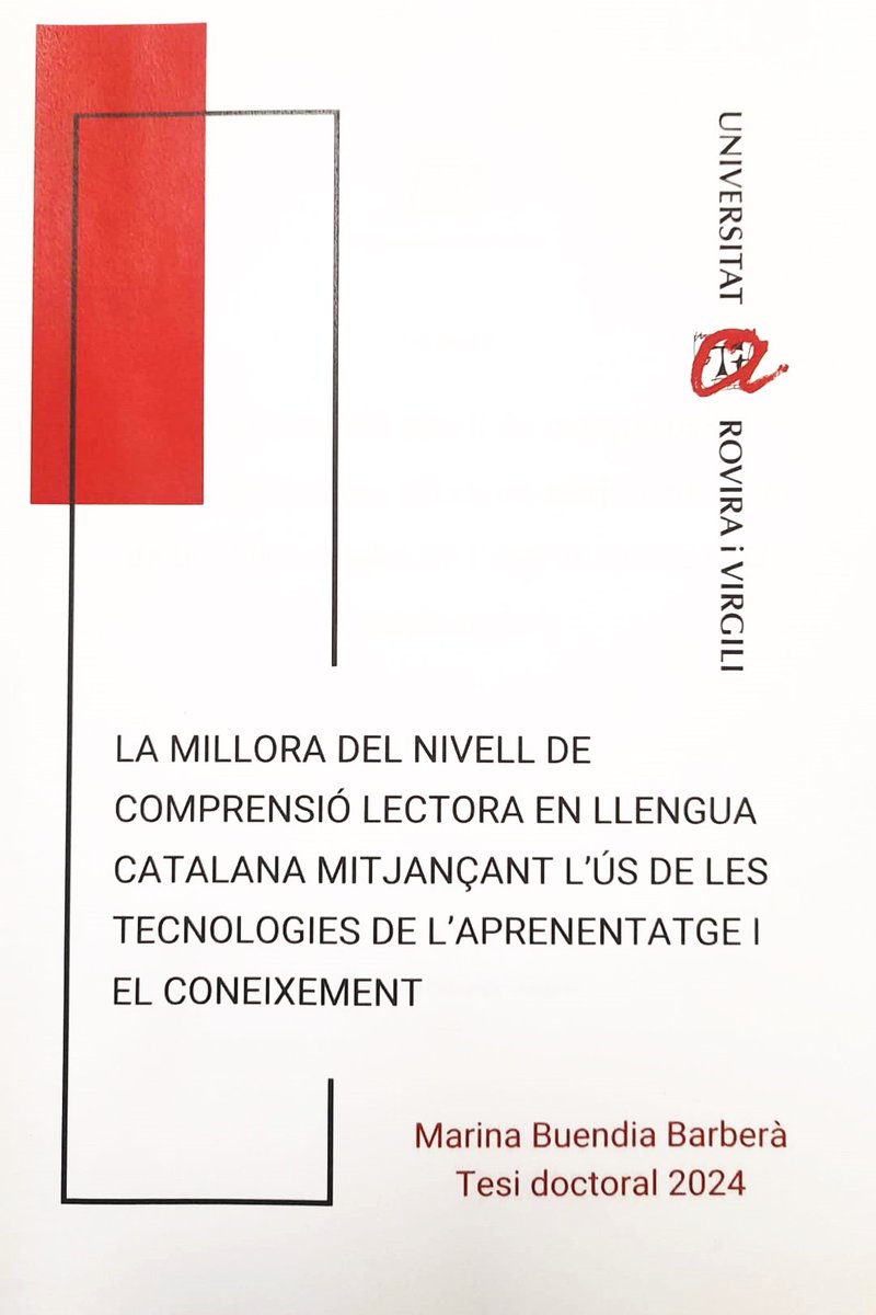 La millora del nivell de comprensió lectora en llengua catalana mitjançant l'ús de les Tecnologies de l'Aprenentatge i el Coneixement